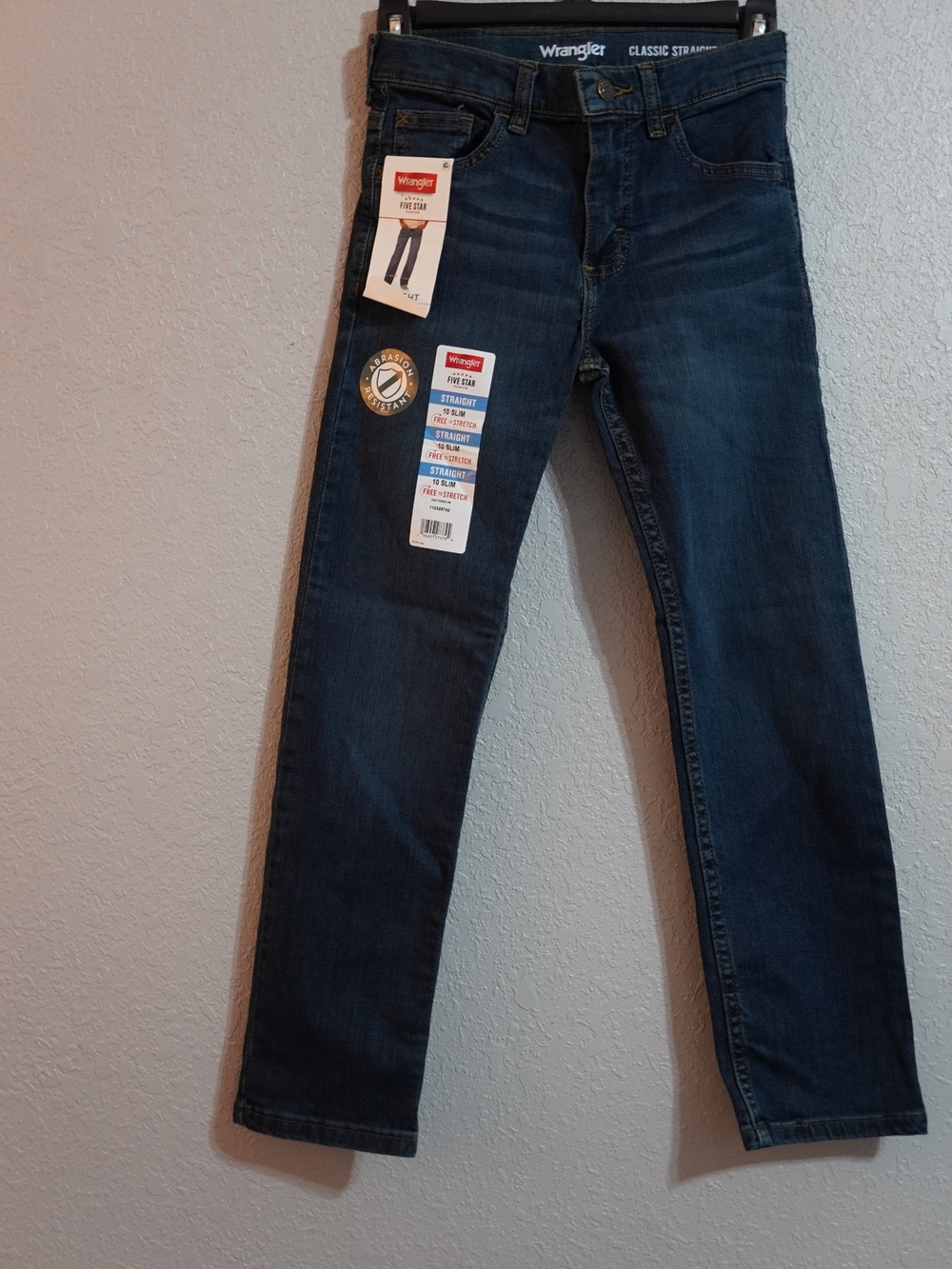Wrangler Boys Navy Blue Straight Jeans